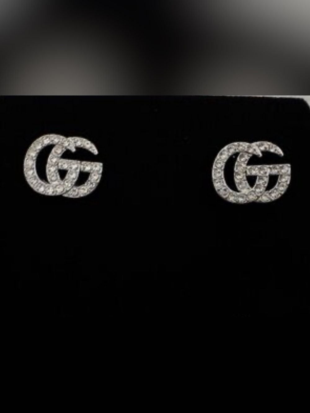 G G Diamond Post Earrings